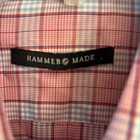 Hammer‎ Made Shirt Men's Long Sleeve Multicolored Plaid Button Up Size 42/16.5 - Picture 3 of 8